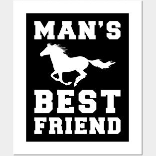 horse Man's best friend tee tshirt Posters and Art